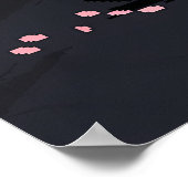 Samurai Pixel und Bananen-Kunstwerk Poster (Ecke)