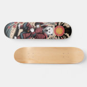 Samurai Polar Bear warrior Skateboard (Horizontal)