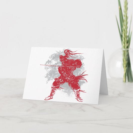 Samurai-Pose Karte (Vorderseite)
