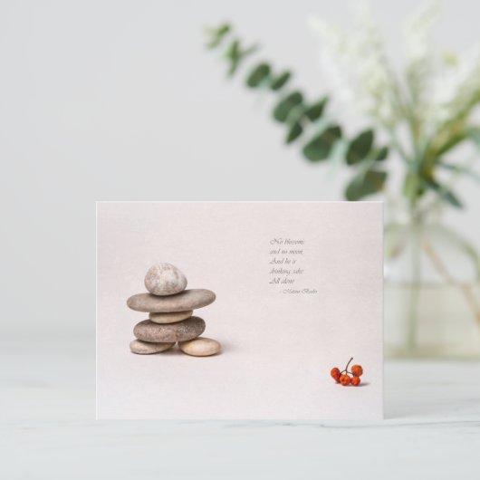 Samurai Postkarte (Stehend Vorderseite)