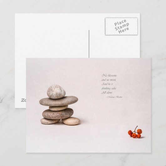 Samurai Postkarte (Vorne/Hinten)