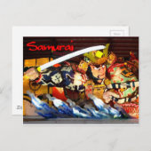 SAMURAI POSTKARTE (Vorne/Hinten)