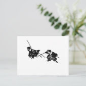 Samurai Postkarte (Stehend Vorderseite)