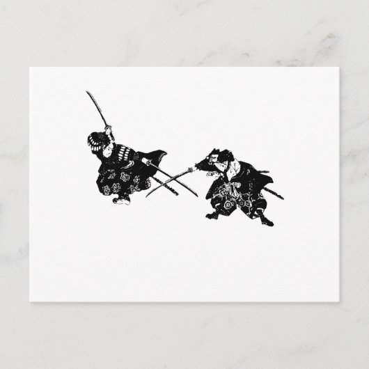 Samurai Postkarte (Vorderseite)