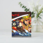 SAMURAI POSTKARTE (Stehend Vorderseite)