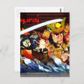SAMURAI POSTKARTE (Vorne/Hinten)