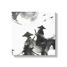 Samurai-Premium-Leinwand