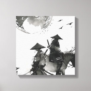 Samurai-Premium-Leinwand Leinwanddruck