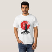 Samurai Print Cotton T-Shirt – Bold & Stylish  (Vorne ganz)