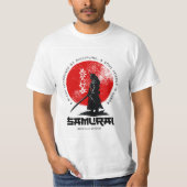 Samurai Print Cotton T-Shirt – Bold & Stylish (Vorderseite)