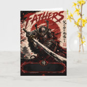 Samurai Protector Father Card Karte (Gelbe Blume)