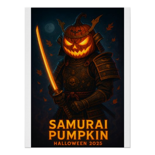 Samurai Pumpkin Halloween 2025 Poster (Vorderseite)