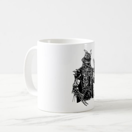 Samurai Punk Kaffeetasse (Vorderseite Links)