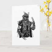 Samurai Punk Karte (Gelbe Blume)