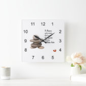 Samurai Quadratische Wanduhr (Zuhause)