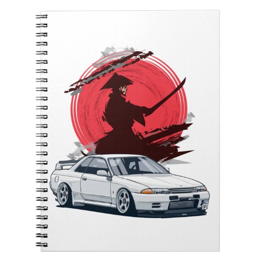 Samurai R32 japanisches Auto Notizblock (Vorderseite)