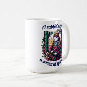 Samurai Rabbit in Bamboo Grove Kaffeetasse (VorderseiteRechts)