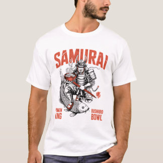 Samurai Ramen – Japanische Krieger-Nudel-Asiatisch T-Shirt