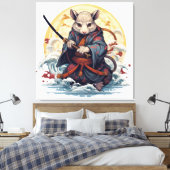 Samurai Rat Leinwanddruck (Insitu (Schlafzimmer))