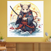 Samurai Rat Leinwanddruck (Insitu (Wohnzimmer))
