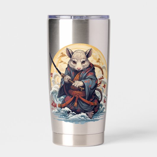 Samurai Rat  Thermobecher (Rückseite)