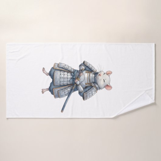 Samurai Rat warrior Badehandtuch (Badehandtuch)