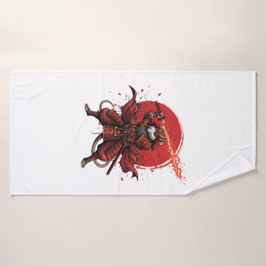  Samurai Rat warrior  Badehandtuch (Badehandtuch)