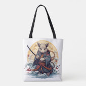 Samurai Rat Women's Tote Bags Tasche (Rückseite)