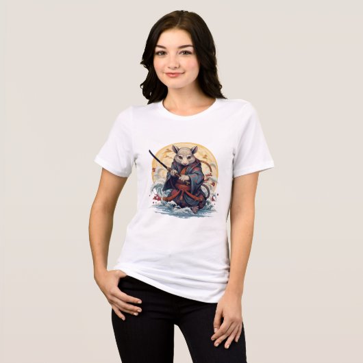 Samurai-Ratte Damen T-Shirts (Vorderseite voll)