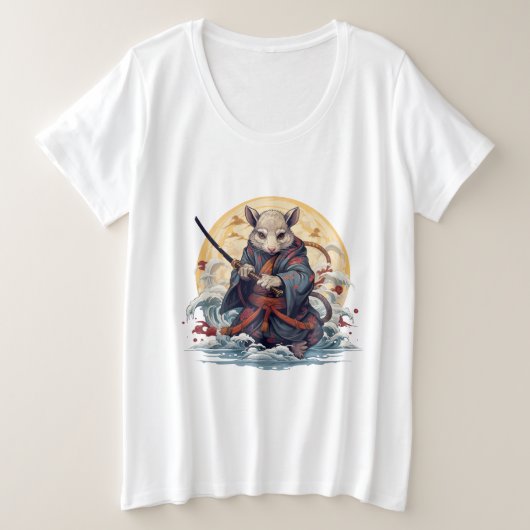 Samurai-Ratte Damen T-Shirts (Design vorne)