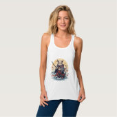 Samurai-Ratte Damen-Tank-Tops Tank Top (Vorderseite Vollansicht)