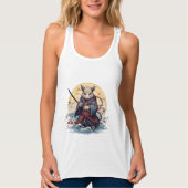 Samurai-Ratte Damen-Tank-Tops Tank Top (Vorderseite)