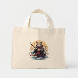 Samurai-Ratte Damen-Taschen Mini Stoffbeutel