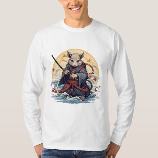 Samurai-Ratte Herren T-Shirts (Vorderseite)