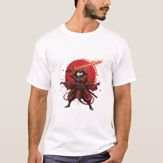 Samurai-Ratte Herren T-Shirts (Vorderseite)