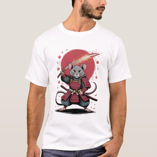 Samurai-Ratte Herren T-Shirts (Vorderseite)