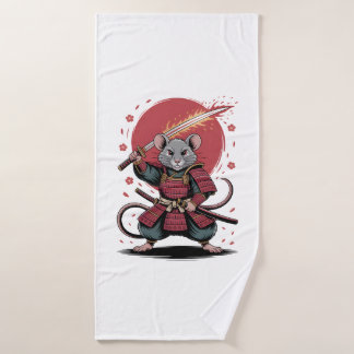Samurai-Ratten-Krieger Badehandtuch