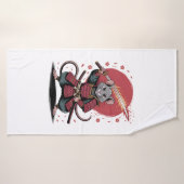 Samurai-Ratten-Krieger Badehandtuch (Badehandtuch)