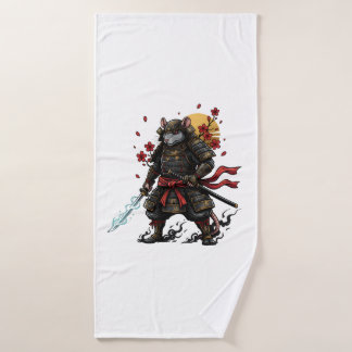 Samurai-Ratten-Krieger Badehandtuch