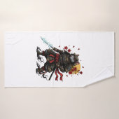 Samurai-Ratten-Krieger Badehandtuch (Badehandtuch)