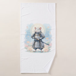Samurai-Ratten-Krieger Badehandtuch