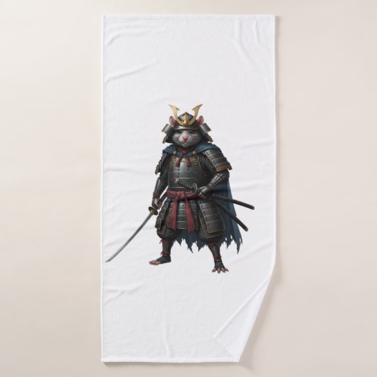 Samurai-Ratten-Krieger Badehandtuch (Badehandtuch)