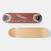 Samurai-Rattenkrieger-Skateboard Skateboard (Horizontal)