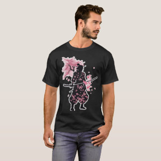 Samurai Rauch Blüten T-Shirt