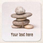 Samurai Rechteckiger Pappuntersetzer (Vorderseite)