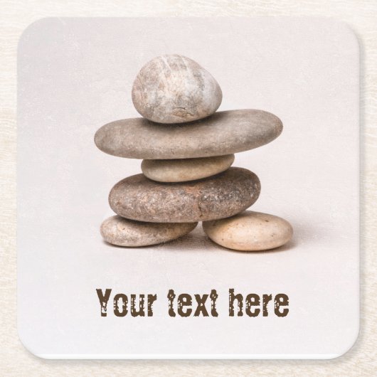 Samurai Rechteckiger Pappuntersetzer (Vorderseite)