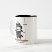 Samurai-Reis-Tasse Zweifarbige Tasse (Vorderseite Links)