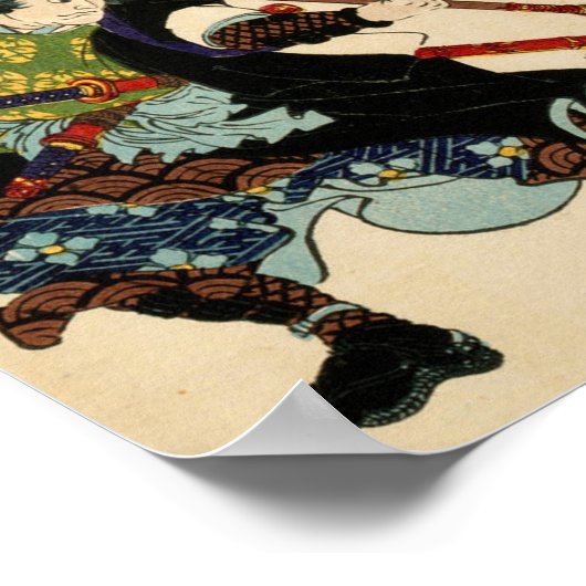 Samurai Ronin By Tsukioka Yoshitoshi 1869 Poster (Ecke)