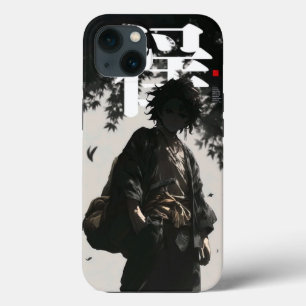 Samurai Ronin: Schwarz-Weiß-Tinte Case