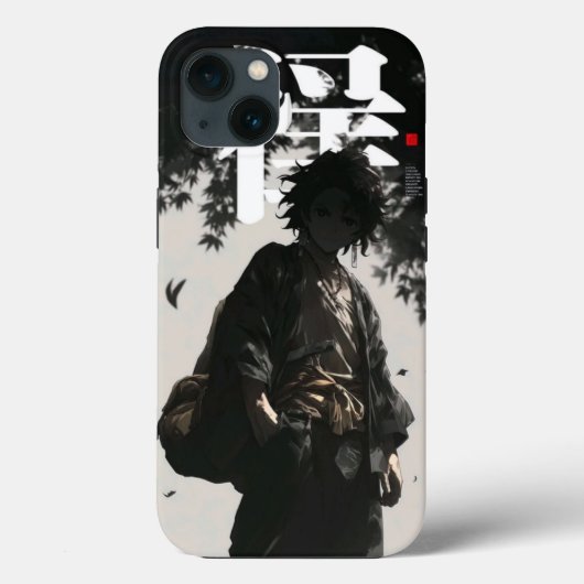 Samurai Ronin: Schwarz-Weiß-Tinte Case (Rückseite)